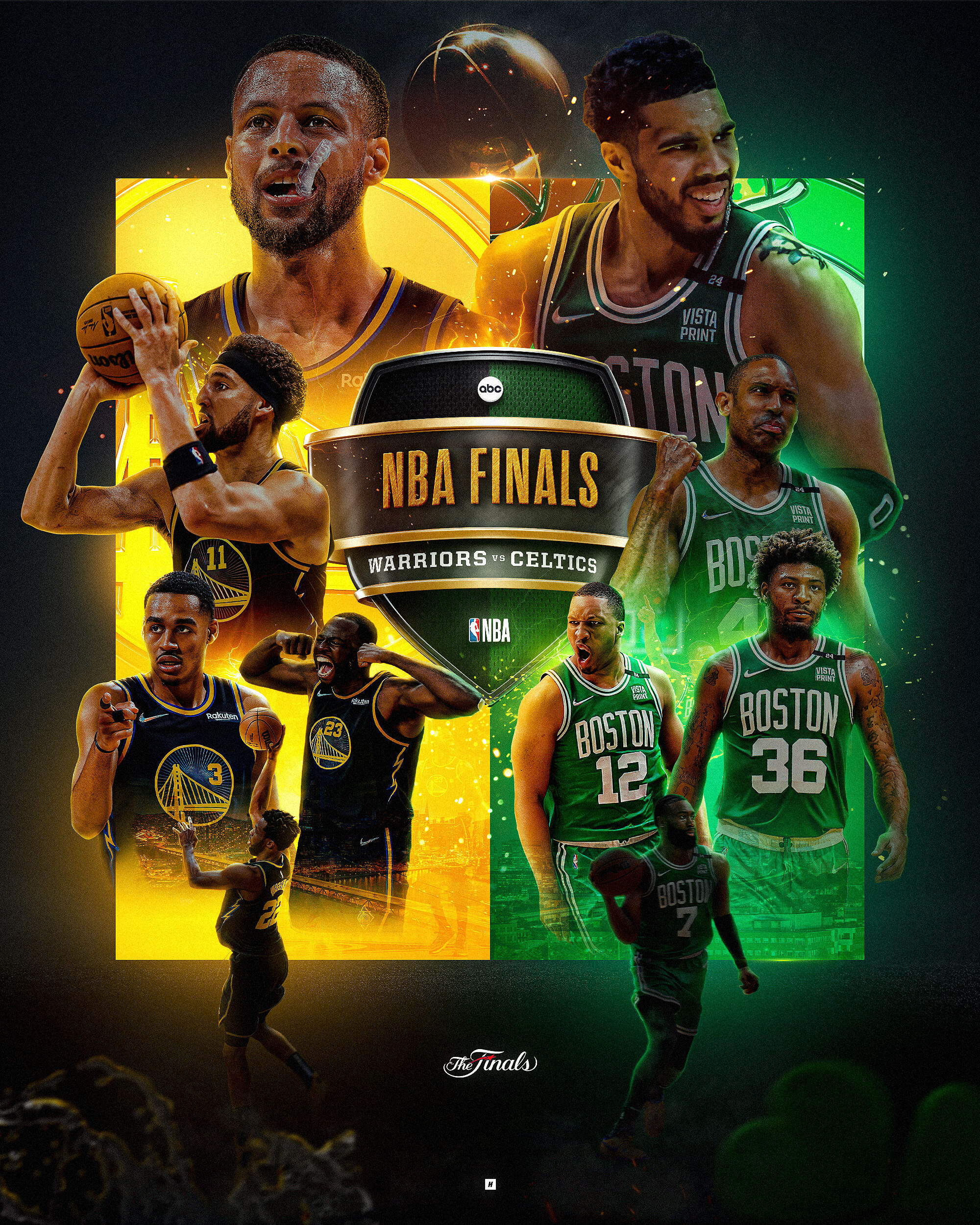Warriors vs Celtics NBA Finals 2022 THGFX Studio
